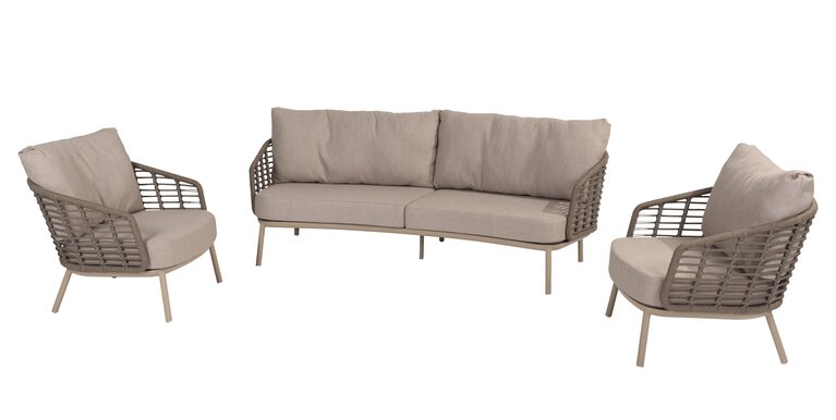 Taste Puglia 3-delige living sofa loungeset excl tafel