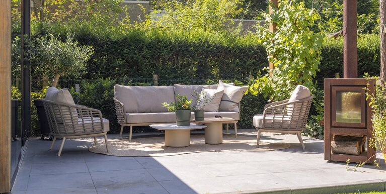 Taste Puglia 3-delige living sofa loungeset excl tafel op=op - afbeelding 6