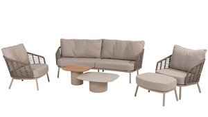 Taste Puglia 3-delige living sofa loungeset excl tafel OP=OP - afbeelding 3