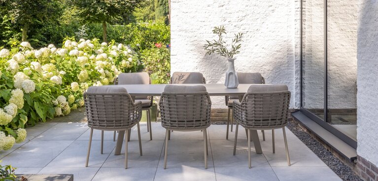 Taste Puglia dining tuinstoel rope latte nog slechts 2 stuks - afbeelding 7