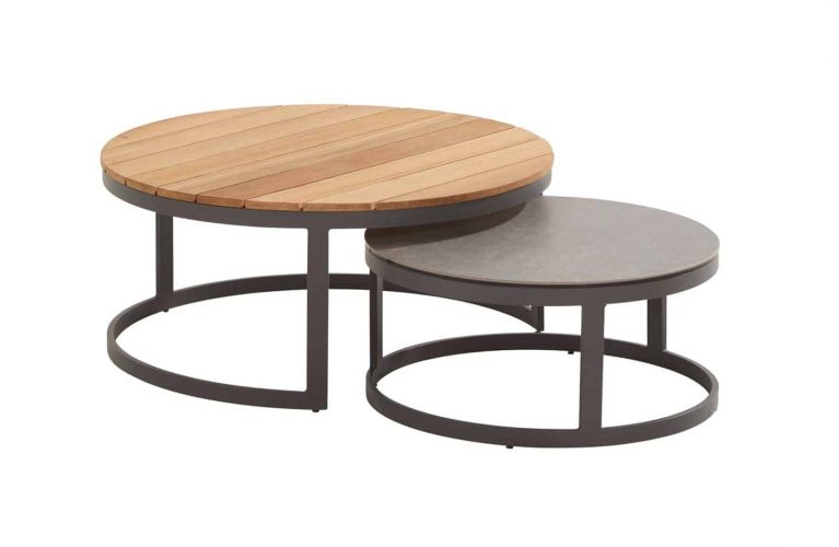 Taste Stonic set of 2 coffeetables matt carbon