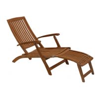 Traditional Teak Alexandra deckchair - afbeelding 1