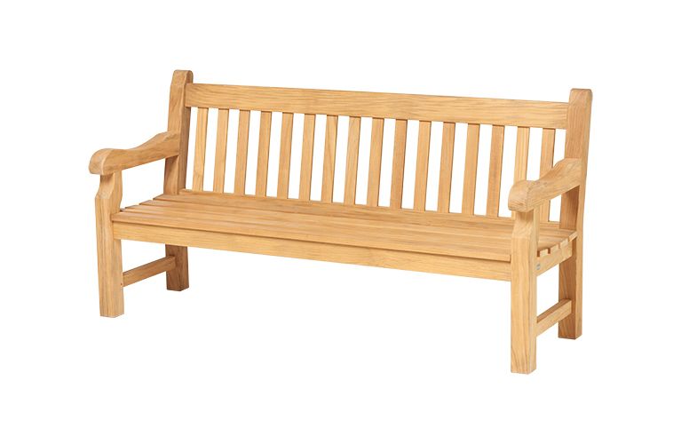 Traditional teak Baron bench 180cm