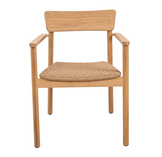 Traditional teak Carmen dining design chair op=op - afbeelding 2