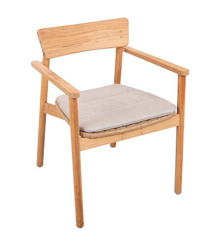 Traditional teak Carmen dining design chair op=op - afbeelding 4