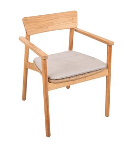 Traditional teak Carmen dining design chair op=op - afbeelding 4