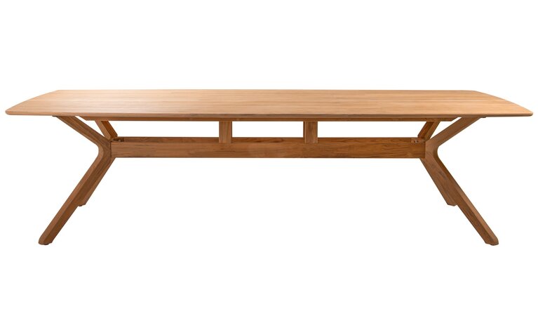 Traditional teak Carmen dining tuintafel rechthoek 220x102cm teak  - afbeelding 2