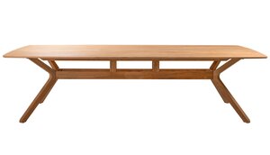 Traditional teak Carmen dining tuintafel rechthoek 220x102cm teak  - afbeelding 2