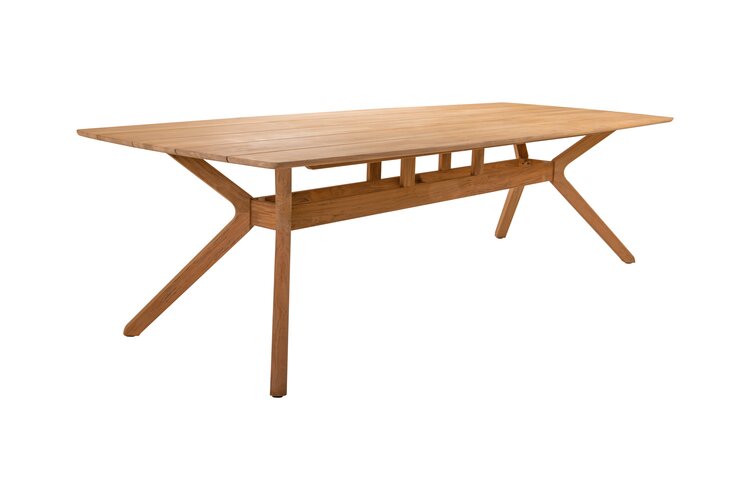 Traditional teak Carmen dining tuintafel rechthoek 280x110cm teak