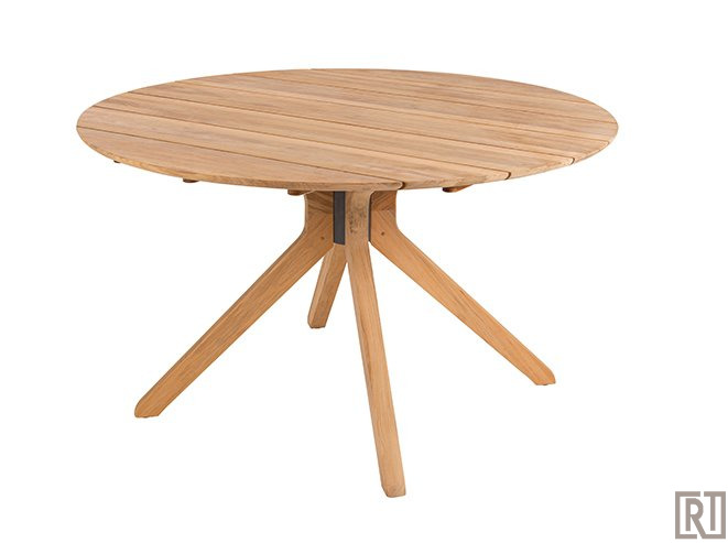 munt Kostuums tarief Traditional teak Carmen dining tuintafel rond 150cm teak - Rijkenberg  Tuinmeubelen