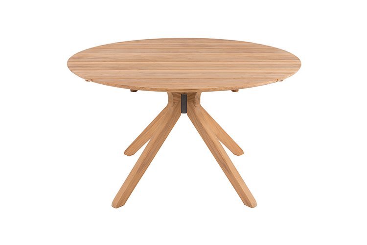 Traditional teak Carmen dining tuintafel rond 150cm teak - afbeelding 4