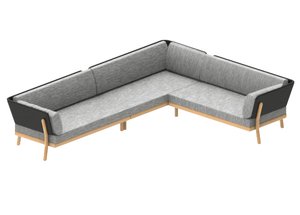 Traditional teak Marcella lounge modular left - afbeelding 3