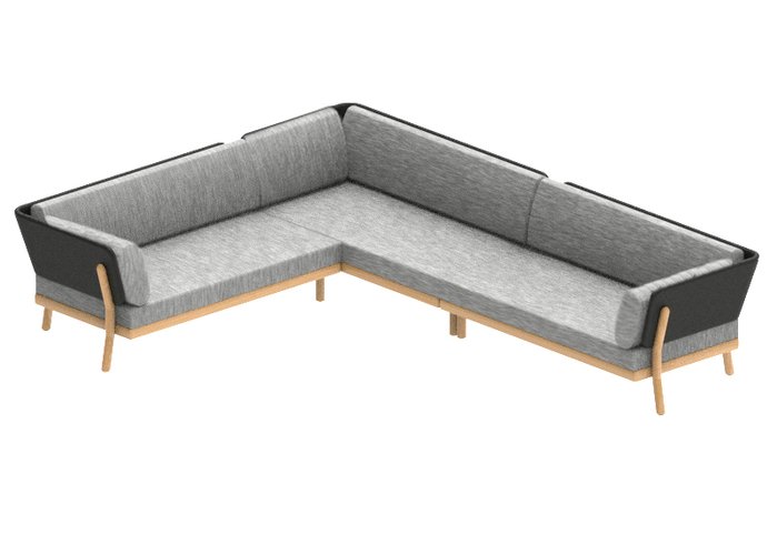 Traditional teak Marcella lounge modular left - afbeelding 4