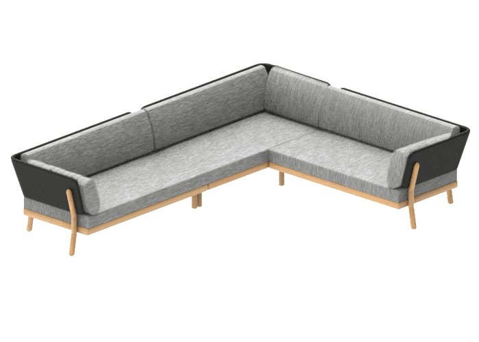 Traditional teak Marcella lounge modular right - afbeelding 3