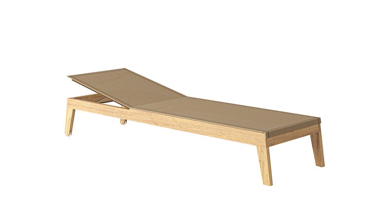 Traditional teak Noah lounger black - afbeelding 3