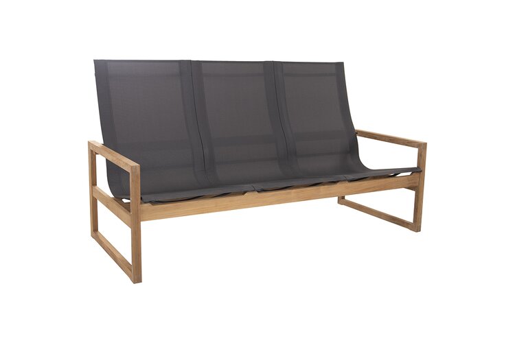Traditional teak Sofia loungebank teak - batyline slade - afbeelding 1
