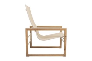 Traditional teak Sofia loungechair teak - batyline linen - afbeelding 2