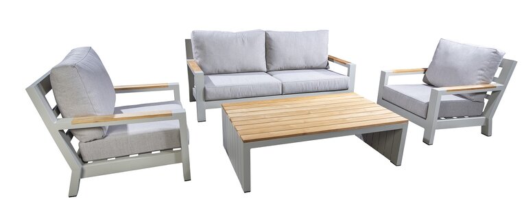 Yoi Bango  4-dlg lounge sofa set salix - flax beige all weather kussenset - afbeelding 1