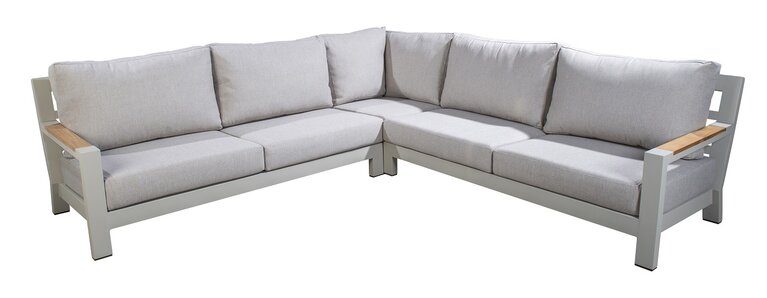 Yoi Bango hoekloungeset 286x286 set salix - flax beige excl tafel