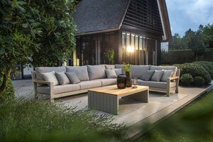 Yoi Bango hoekloungeset 286x286 set salix - flax beige excl tafel - afbeelding 2