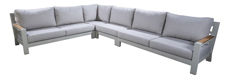 Yoi Bango hoekloungeset 286x377cm set salix - flax beige excl tafel