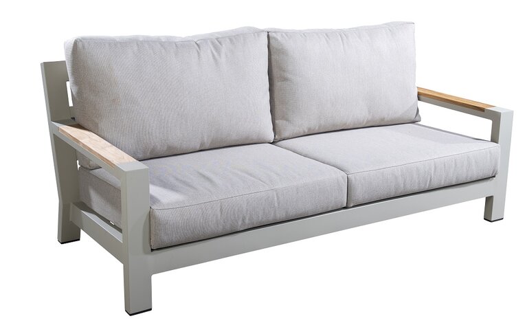 Yoi Bango lounge sofa 3 seater salix - flax beige all weather kussenset