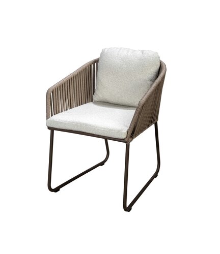 Yoi Calera dining chair bronze toffe belt wool 