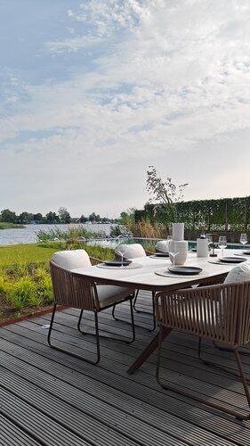 Yoi Calera dining chair bronze toffe belt wool set van 4 stuks showroomverlaters - afbeelding 5