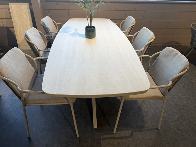 Yoi Calma 7-delige diningset salix showroomverlater - afbeelding 1