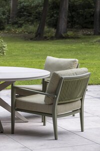 Yoi Calma dining tuintafel 160cm rond  salix - keramiek travertin - afbeelding 2