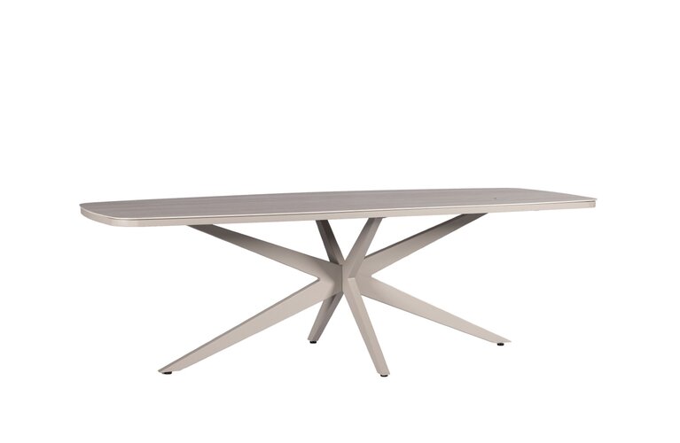Yoi Calma dining tuintafel oval 240x100cm salix - keramiek travertin - afbeelding 1