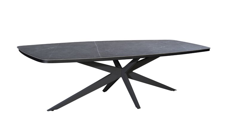 Yoi Calma dining tuintafel oval 270x110cm  black  - keramiek slate