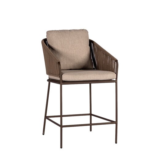 Yoi Forio high diningchair rope - Bronze - afbeelding 1