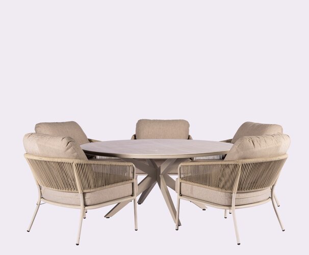 Yoi Forio low diningchair rope - Salix - afbeelding 2