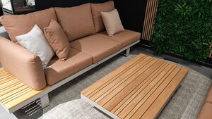 Yoi Funsui ibiza loungeset 3-delig terracotta showroomverlater - afbeelding 2