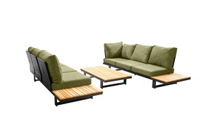 Yoi Funsui platform loungeset black - emerald green - afbeelding 2
