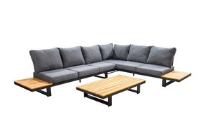 Yoi Funsui platform loungeset black excl tafel -  panther black - afbeelding 2