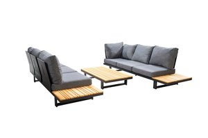 Yoi Funsui platform loungeset black excl tafel -  panther black - afbeelding 3