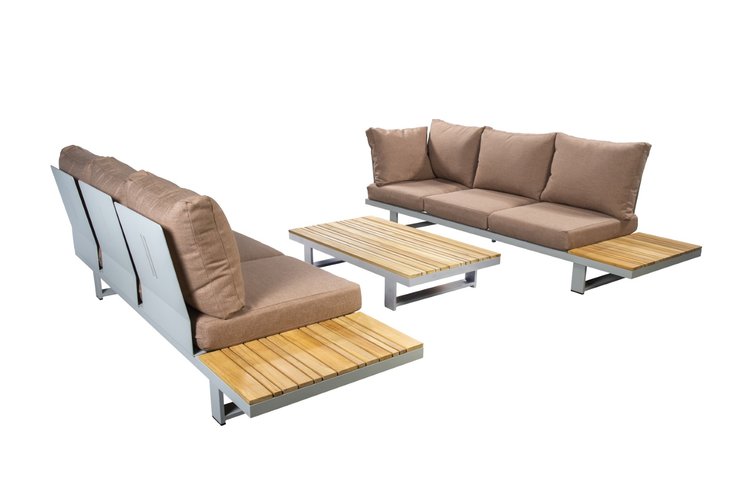 Yoi Funsui platform loungeset salix excl tafel - terracotta - afbeelding 3