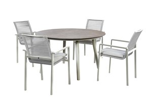 Yoi Ishi 5-delige dining rond tuinset salix - afbeelding 1