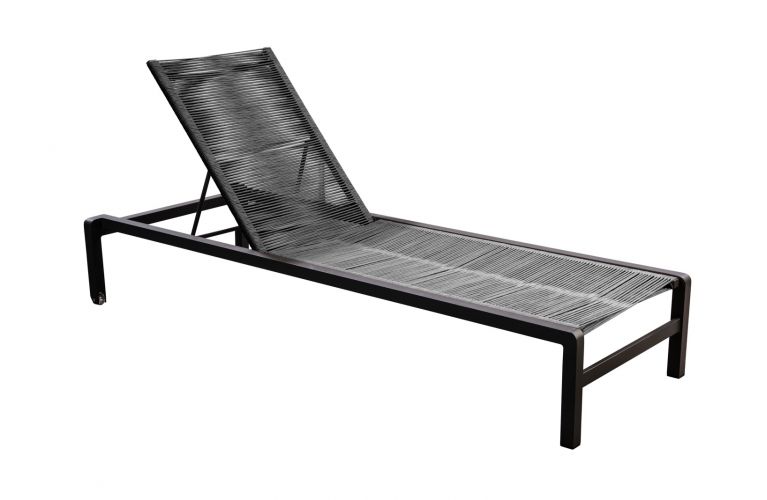 Yoi Ishi lounger rope dark grey / frame black