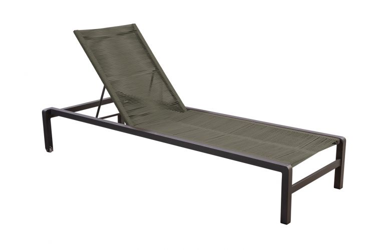 Yoi Ishi lounger rope green / frame dark grey