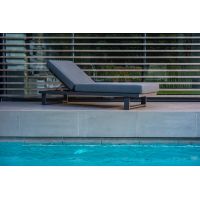 Yoi Kazoku lounger dark grey - dark grey / mixed grey kussen - afbeelding 2