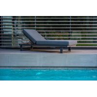 Yoi Kazoku lounger dark grey - dark grey / mixed grey kussen showroomverlater - afbeelding 2