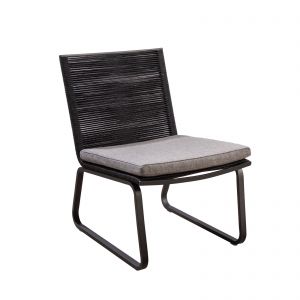 Yoi Kome loungechair black alu - rope black - soil kussen - afbeelding 1