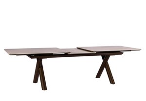 Yoi Maratea dining tuintafel uitschuif 240-300x100cm bronze - keramiek travertin - afbeelding 2