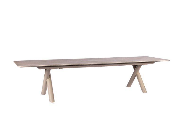 Yoi Maratea dining tuintafel uitschuif 280-340-400x100cm salix - keramiek travertin - afbeelding 2