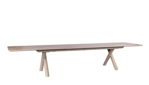 Yoi Maratea dining tuintafel uitschuif 280-340-400x100cm salix - keramiek travertin - afbeelding 3