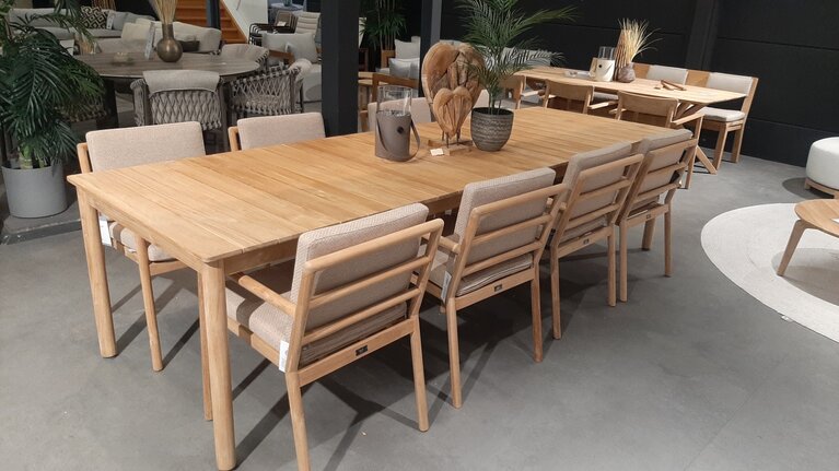 Yoi Mare 9-delige diningset teak showroomverlater - afbeelding 1