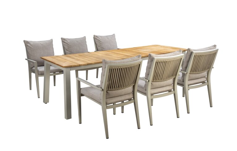 Yoi Marinha 7-delige dining set salix  40% korting showroomverlater - afbeelding 1